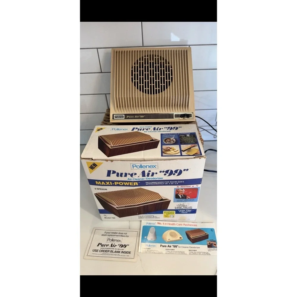 Vintage‎ Pollenex Maxi Power Pure Air 99 Air Cleaner/Deodorizer 799 George Burns